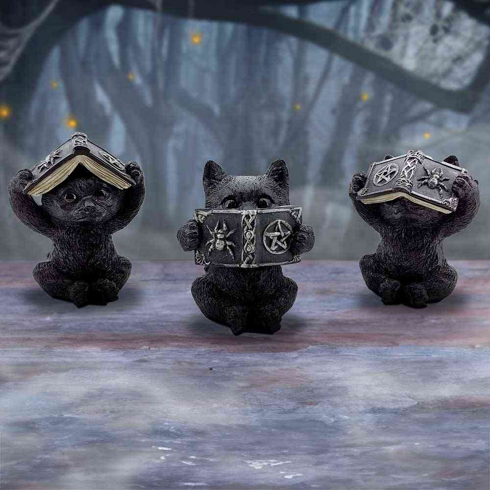 Nemesis Now - Three Wise Spell Cats 8.5cm Beeldjes/figuren - Multicolours